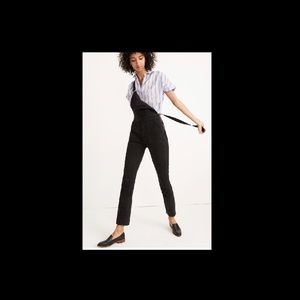 MADEWELL Skinny Overalls in Lunar Wash